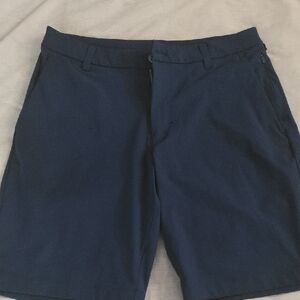 Lululemon Athletica Dark Blue Flat Front Shorts